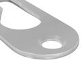 vidaXL Záves s Kľúčovou Otvorom 12 ks Strieborná 45 x 16 x 3.5 mm