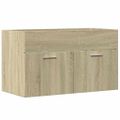 vidaXL Skrinka pod umývadlo, dub sonoma 80x38,5x46cm, kompozitné drevo