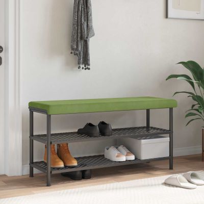 vidaXL Vankúš na lavičku Zamat Svetlo zelená Hĺbka 35 cm