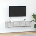 vidaXL TV skrinky 2 ks betónovo sivé 60x31x25,5 cm kompoz.drevo