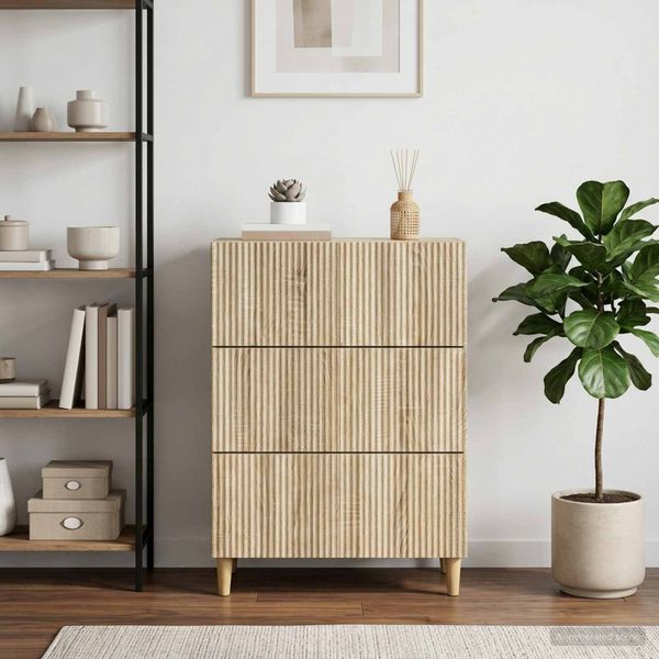 vidaXL Zásuvkový kabinet 66 x 34,5 x 90 cm Kompozitné drevo Dub sonoma