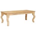 vidaXL Konferenčný stolík Hnedá 110 x 55 x 40 cm Masívne mango drevo