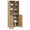vidaXL Highboard 2 ks dub artisan 69,5 x 34 x 180 cm Kompozitné drevo