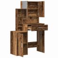 vidaXL Toaletný stolík Staré drevo 80 x 35 x 132 cm Kompozitné drevo