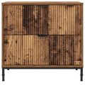 vidaXL Nočný stolík Staré drevo 63.5 x 36 x 61 cm Kompozitné drevo