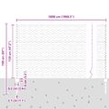 vidaXL Hexagonálny plot s stĺpom 50 x 1,2 m Pozinkovaná oceľ Sieťovina