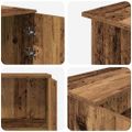 vidaXL Recepčný stôl staré drevo 135x50x103,5 cm kompozitné drevo