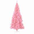 vidaXL Vianočný stromček Ružová 180 cm PVC