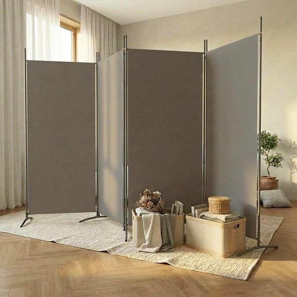 vidaXL 4-panelový paraván antracitový 346x180 cm látkový