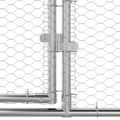 vidaXL Klietka pre sliepky 4 ks Strieborná 800 x 200 x 200 cm