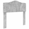 vidaXL Rám postele Betónová šedá 100 x 200 cm Masívne borovicové drevo