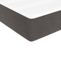 vidaXL Matrac s taštičkovými pružinami stredná tvrdosť, tmavosivý 137x190x20 cm, zamat
