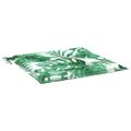 vidaXL Podložky na stoličku 6 ks vzor listov 50x50x3 cm látka