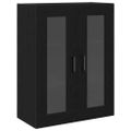 vidaXL Highboard 2 ks Čierny dub 69,5 x 34 x 180 cm Kompozitné drevo