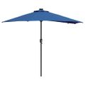 vidaXL Záhradný slnečník 294 x 150 x 223 cm Polyester a oceľ Azurblue