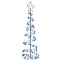 vidaXL LED vianočný stromček s ozdobami 120 LED teplá biela 180 cm