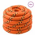 vidaXL Lano na čln 4 mm 25 m Oranžová