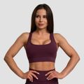 Športová podprsenka Mesh Panel Eggplant - GymBeam, veľkosť XS, veľkosť oblečenia XS