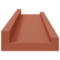 vidaXL Stenná polica Nástenná montáž 4 ks Červená 40 x 9 x 3 cm