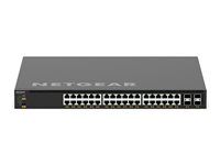 Prepínač - L3 - riadený - 36 x 100/1000/2.5G/5G/10GBase-T (PoE++) + 4 x 1/10/25 Gigabit SFP28 - prúdenie vzduchu spredu dozadu - Možnosť montáže do rozvádzača - PoE++ (280 W)