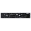 vidaXL Konzolový stolík čierny mramor 180x35x75,5 cm tvrdené sklo