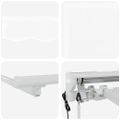 vidaXL Rám markízy Biela 250 x 200 cm Polyester s PU povrchom