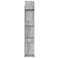 vidaXL Knižnica sivý dub sonoma 86x25,5x140 cm spracované drevo