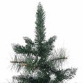 vidaXL Umelý vianočný stromček so stojanom, zeleno biely 90 cm, PVC