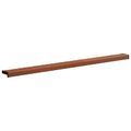 vidaXL Parapetné dosky Hnedé drevo 120 x 15 x 4,5 cm PVC