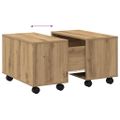vidaXL Konferenčný stolík dub artisan 60x60x38 cm kompozitné drevo