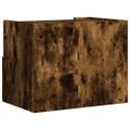 vidaXL Nástenné nočné stolíky 2 ks dymový dub 45x30x35 cm