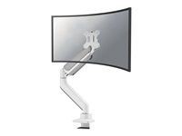 Montážna sada (montážne rameno na stôl) - plný pohyb - pre zakrivený LCD displej - oceľ - biela - veľkosť obrazovky: 17"-49"