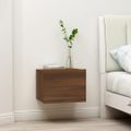 vidaXL Nočné stolíky 2 ks hnedý dub 40x30x30 cm spracované drevo