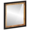 vidaXL Zrkadlo do kúpeľne 55x1x60 cm sklo a masívne mangovníkové drevo