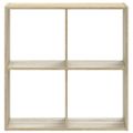 vidaXL Knižnica dub sonoma 68,5x32x68,5 cm kompozitné drevo