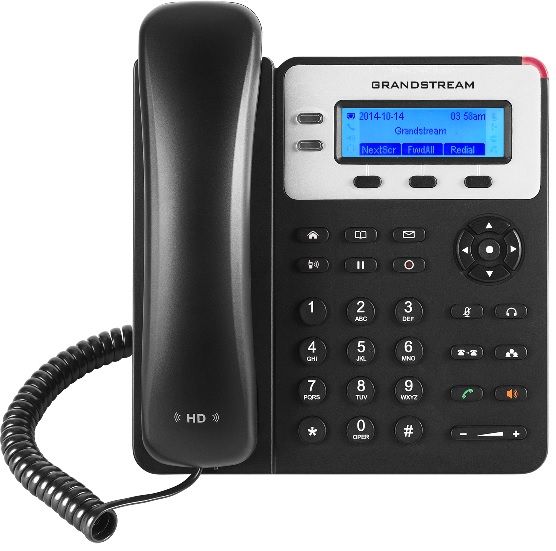 Grandstream GXP1625, 2,95'' LCD podsv. displej, 2 SIP účty, 3prog. tlačidlá, dual 10/100MBps, PoE