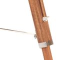 vidaXL Lampa na statíve medovo-hnedá a čierna 141 cm teakový masív