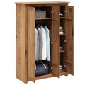 vidaXL 3-dverový šatník 118x50x171,5 cm borovicové drevo Panama Range