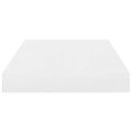 vidaXL Plávajúce nástenné police 4 ks, lesklé biele 40x23,5x3,8 cm, MDF