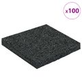 vidaXL Pad z gumových granúl na dvor Čierny 9 x 9 x 0,8 cm Guma