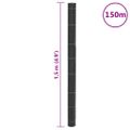 vidaXL Membrána proti burine čierna 1,5x150 m PP