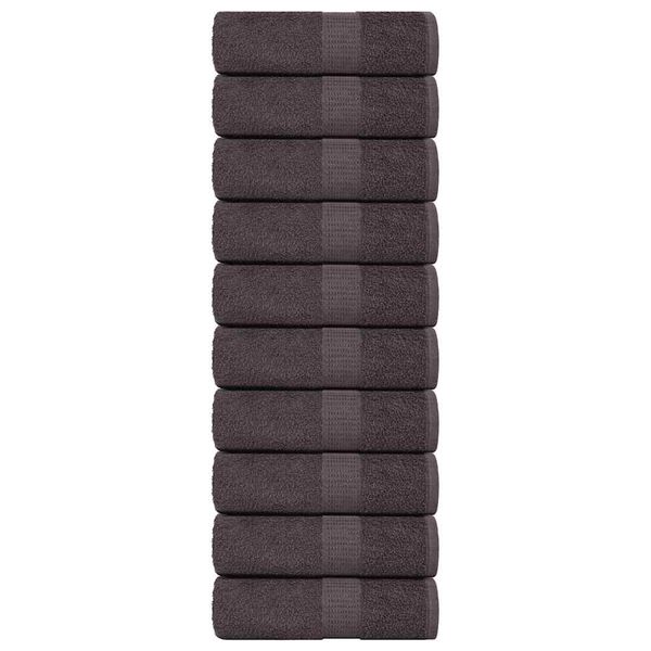 vidaXL Uteráky pre hostí FROGN 10 ks antracitové 30x50 cm 360 g/m²