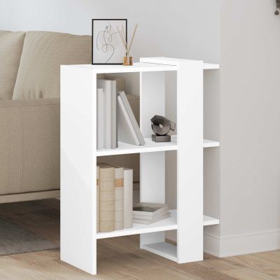 vidaXL Regál na knihy Biela 52 x 25 x 71,5 cm Kompozitné drevo
