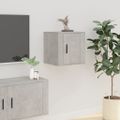 vidaXL Nástenné TV skrinky 2 ks betónovo-sivé 40x34,5x40 cm