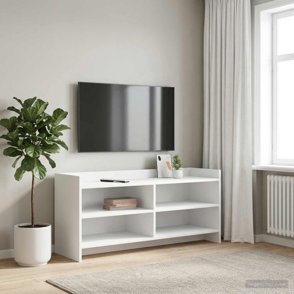 vidaXL TV skrinka 100 x 33 x 47 cm Biela Kompozitné drevo