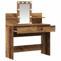 vidaXL Toaletný stolík Staré drevo 100 x 40 x 130 cm Kompozitné drevo