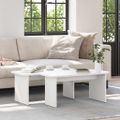 vidaXL Konferenčný stolík 2 ks Biela 100 x 69 x 35,5 cm