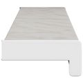 vidaXL Parapetné dosky Mramorová textúra 80 x 15 x 4,5 cm PVC