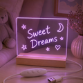 Forever Light Wooden Acryl LED Night Light FNL-18 with marker pen