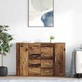 vidaXL Komody CORONA 2 ks Staré drevo 59 x 39 x 80 cm Kompozitné drevo